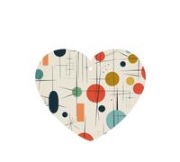 4 ambientadores colgantes para coche, tarjetas aromáticas, tabletas, ambientador moderno de estilo Mid-Century para el espejo retrovisor interior, para hombre y mujer.