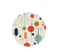 4 ambientadores colgantes para coche, tarjetas aromáticas, tabletas, ambientador moderno de estilo Mid-Century para el espejo retrovisor interior, para hombre y mujer.