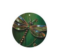 4 ambientadores colgantes para coche, tarjetas aromáticas, tabletas perfumadas, diseño de libélula joya, colgante para espejo retrovisor interior para hombre y mujer.