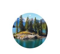 4 ambientadores colgantes para coche, tarjetas aromáticas, tabletas y ambientadores Spirit Island in Lake para el espejo retrovisor interior, ideales para hombres y mujeres.