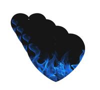 4 ambientadores colgantes para coche, tarjetas perfumadas con forma de corazón, tabletas de aromaterapia para coche, llama azul, para espejo interior, regalo