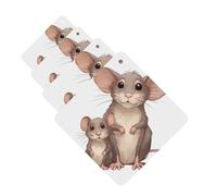 4 ambientadores colgantes para coche, tarjetas perfumadas, cuadradas, aromaterapia, tabletas, ratas, ambientador de coche, para espejo interior de coche, regalo