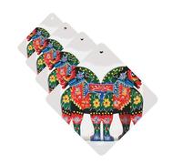 4 ambientadores colgantes para coche, tarjetas perfumadas, cuadradas, para aromaterapia, pastillas, corredor, dala sueco, caballo, folk, ambientador de coche para el interior del coche, colgante de