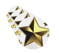 4 ambientadores colgantes para coche, tarjetas perfumadas de fragancia, forma redonda, tabletas de aromaterapia para coche, estrella dorada, ambientador de coche para espejo interior de coche, regalo