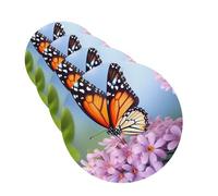 4 ambientadores colgantes para coche, tarjetas perfumadas de fragancia, forma redonda, tabletas de aromaterapia para coche, mariposa, para flores, ambientador de coche para interior de coche, colgante