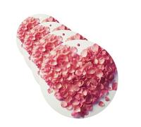 4 ambientadores colgantes para coche, tarjetas perfumadas de fragancia, tabletas de aromaterapia de forma redonda, pétalos florales en forma de corazón, ambientador de coche para espejo interior de