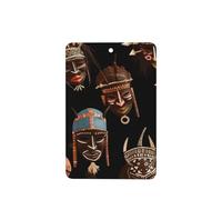 4 ambientadores colgantes para coche, tarjetas perfumadas de fragancia, tabletas de aromaterapia, ritual africano, étnico, tribal, ambientador de coche, colgante de espejo interior, regalos para