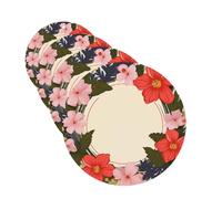 4 ambientadores colgantes para coche, tarjetas perfumadas, forma redonda, tabletas de aromaterapia para coche, círculo plano, corona de primavera, ambientador de coche para interior de coche, colgante
