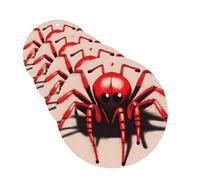 4 ambientadores colgantes para coche, tarjetas perfumadas, forma redonda, tabletas de aromaterapia para coche, araña roja, para espejo interior, regalo