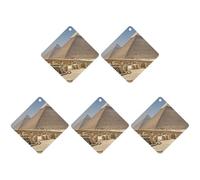 4 ambientadores colgantes para coche, tarjetas perfumadas para coches, pirámides de Egipto, ambientadores de coche, decoración interior, tarjetas perfumadas para espejo retrovisor, accesorios para