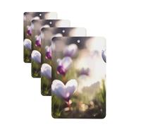 4 ambientadores colgantes para coche, tarjetas perfumadas, rectangulares, tabletas de aromaterapia, primavera está en el aire, ambientador de coche para interior de coche, colgante de espejo para