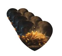 4 ambientadores de coche para colgar, tarjetas perfumadas para SUV, papas fritas, tabletas de aromaterapia, espejo interior, colgante para dormitorio, armario, zapatero