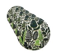 4 ambientadores de coche para colgar, tarjetas perfumadas para SUV, plantas, selva, calcomanías de pared, tabletas de aromaterapia, espejo interior, colgante para dormitorio, armario, zapatero