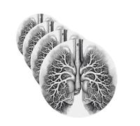 4 ambientadores de coche para colgar, tarjetas perfumadas para SUV, pulmones, imagen vectorial, tabletas de aromaterapia, espejo interior, colgante para dormitorio, armario, zapatero
