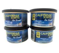 4 ambientadores para coche California Scents 7021