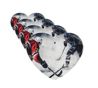 4 ambientadores para coche, para colgar, con fragancia, tarjetas perfumadas, en forma de corazón, tabletas de aromaterapia, arte de hockey sobre hielo, ambientador de coche para espejo interior de