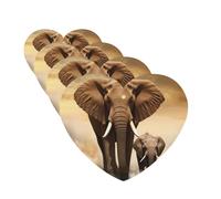 4 ambientadores para coche, para colgar, con fragancia, tarjetas perfumadas, en forma de corazón, tabletas de aromaterapia, elefante, ambientador de coche para el interior del coche, colgante de