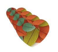 4 ambientadores para coche, para colgar, con fragancia, tarjetas perfumadas, en forma de corazón, tabletas de aromaterapia, hojas, ambientador de coche para interior de coche, colgante de espejo