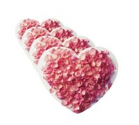 4 ambientadores para coche, para colgar, con fragancia, tarjetas perfumadas, en forma de corazón, tabletas de aromaterapia para coche, pétalos florales en forma de corazón, ambientador de coche para