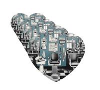 4 ambientadores para coche, para colgar, con fragancia, tarjetas perfumadas, en forma de corazón, tabletas de aromaterapia, barbería, ambientador de coche, para espejo interior de coche, colgante de