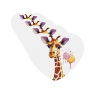 4 ambientadores para coche, para colgar, con fragancia, tarjetas perfumadas, en forma de corazón, tabletas de aromaterapia, jirafa, ambientador de coche para interior de coche, colgante de espejo