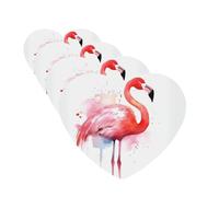 4 ambientadores para coche, para colgar, con fragancia, tarjetas perfumadas, en forma de corazón, tabletas de aromaterapia, flamenco, acuarela, ambientador de coche para interior de coche, colgante de