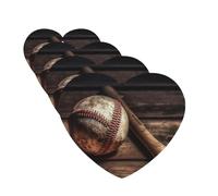 4 ambientadores para coche, para colgar, con fragancia, tarjetas perfumadas, en forma de corazón, tabletas de aromaterapia para coche, béisbol, ambientador de madera para el interior del coche,