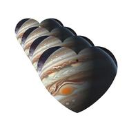 4 ambientadores para coche, para colgar, con fragancia, tarjetas perfumadas, en forma de corazón, tabletas de aromaterapia, Júpiter, paisaje, ambientador de coche, para espejo interior de coche,