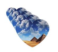 4 ambientadores para coche, para colgar, con fragancia, tarjetas perfumadas, en forma de corazón, tabletas de aromaterapia, ambientador de desierto, para espejo interior de coche, colgante de regalo