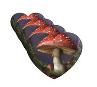 4 ambientadores para coche, para colgar, con fragancia, tarjetas perfumadas, en forma de corazón, tabletas de aromaterapia, ambientador de hongos para coche, espejo interior, colgante, regalo