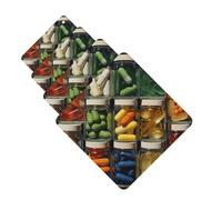 4 ambientadores para coche, tarjetas aromáticas para colgar, para SUV, píldoras, tabletas de aromaterapia, espejo interior, colgante para dormitorio, armario, zapatero