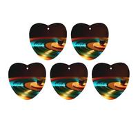 4 ambientadores para coche, tarjetas perfumadas colgantes para autos, bandeja de discos giratorios, ambientadores de coche, decoración interior, tarjetas perfumadas para espejo retrovisor, accesorios