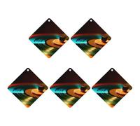 4 ambientadores para coche, tarjetas perfumadas colgantes para autos, bandeja de discos giratorios, ambientadores de coche, decoración interior, tarjetas perfumadas para espejo retrovisor, accesorios