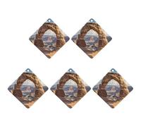 4 ambientadores para coche, tarjetas perfumadas colgantes para coches, arcos, parque nacional, ambientadores de coche, decoración interior, tarjetas perfumadas para espejo retrovisor, accesorios para