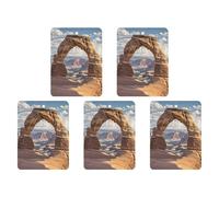 4 ambientadores para coche, tarjetas perfumadas colgantes para coches, arcos, parque nacional, ambientadores de coche, decoración interior, tarjetas perfumadas para espejo retrovisor, accesorios para