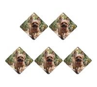 4 ambientadores para coche, tarjetas perfumadas colgantes para coches, cachorros, cerca de palmera, ambientadores de coche, decoración interior, tarjetas perfumadas para espejo retrovisor, accesorios