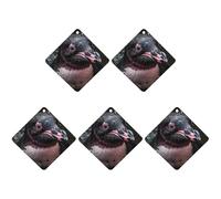 4 ambientadores para coche, tarjetas perfumadas colgantes para coches, diseño de pingüino, cara linda, ambientadores de coche, decoración interior, tarjetas perfumadas para espejo retrovisor