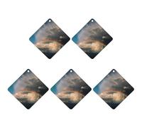 4 ambientadores para coche, tarjetas perfumadas colgantes para coches, nubes blancas y arco iris, ambientadores de coche, decoración interior, tarjetas perfumadas para espejo retrovisor, accesorios