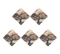 4 ambientadores para coche, tarjetas perfumadas colgantes para coches, ovejas y bosques, ambientadores de coche, decoración interior, tarjetas perfumadas para espejo retrovisor, accesorios para