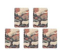 4 ambientadores para coche, tarjetas perfumadas colgantes para coches, ovejas y bosques, ambientadores de coche, decoración interior, tarjetas perfumadas para espejo retrovisor, accesorios para
