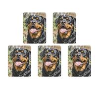 4 ambientadores para coche, tarjetas perfumadas colgantes para coches, Rottweiler, perros, cabeza de lengua, ambientadores de coche, decoración interior, tarjetas perfumadas para espejo retrovisor