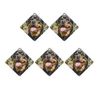 4 ambientadores para coche, tarjetas perfumadas colgantes para coches, Rottweiler, perros, cabeza de lengua, ambientadores de coche, decoración interior, tarjetas perfumadas para espejo retrovisor
