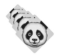 4 ambientadores para coche, tarjetas perfumadas para SUV, anime, cara de panda, coche, aromaterapia, tabletas, espejo interior, colgante para dormitorio, armario, zapatero