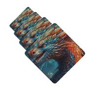 4 ambientadores para coche, tarjetas perfumadas para SUV, arte de dragón, tabletas de aromaterapia, espejo interior, colgante para dormitorio, armario, zapatero