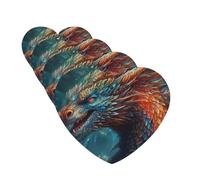 4 ambientadores para coche, tarjetas perfumadas para SUV, arte de dragón, tabletas de aromaterapia, espejo interior, colgante para dormitorio, armario, zapatero