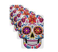 4 ambientadores para coche, tarjetas perfumadas para SUV, calavera de azúcar, tabletas de aromaterapia, espejo interior, colgante para dormitorio, armario, zapatero