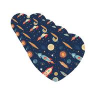 4 ambientadores para coche, tarjetas perfumadas para SUV, cohete en el espacio, tabletas de aromaterapia, espejo interior, colgante para dormitorio, armario, zapatero