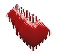 4 ambientadores para coche, tarjetas perfumadas para SUV, diseño de corazón a rayas rojas y blancas, tabletas de aromaterapia, espejo interior, colgante para dormitorio, armario, zapatero