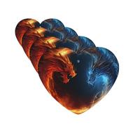 4 ambientadores para coche, tarjetas perfumadas para SUV, dragones de fuego y hielo, tabletas de aromaterapia, espejo interior, colgante para dormitorio, armario, zapatero