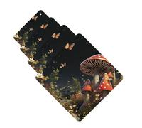 4 ambientadores para coche, tarjetas perfumadas para SUV, estilo cuento de hadas, tabletas de aromaterapia, espejo interior, colgante para dormitorio, armario, zapatero, 4 unidades
